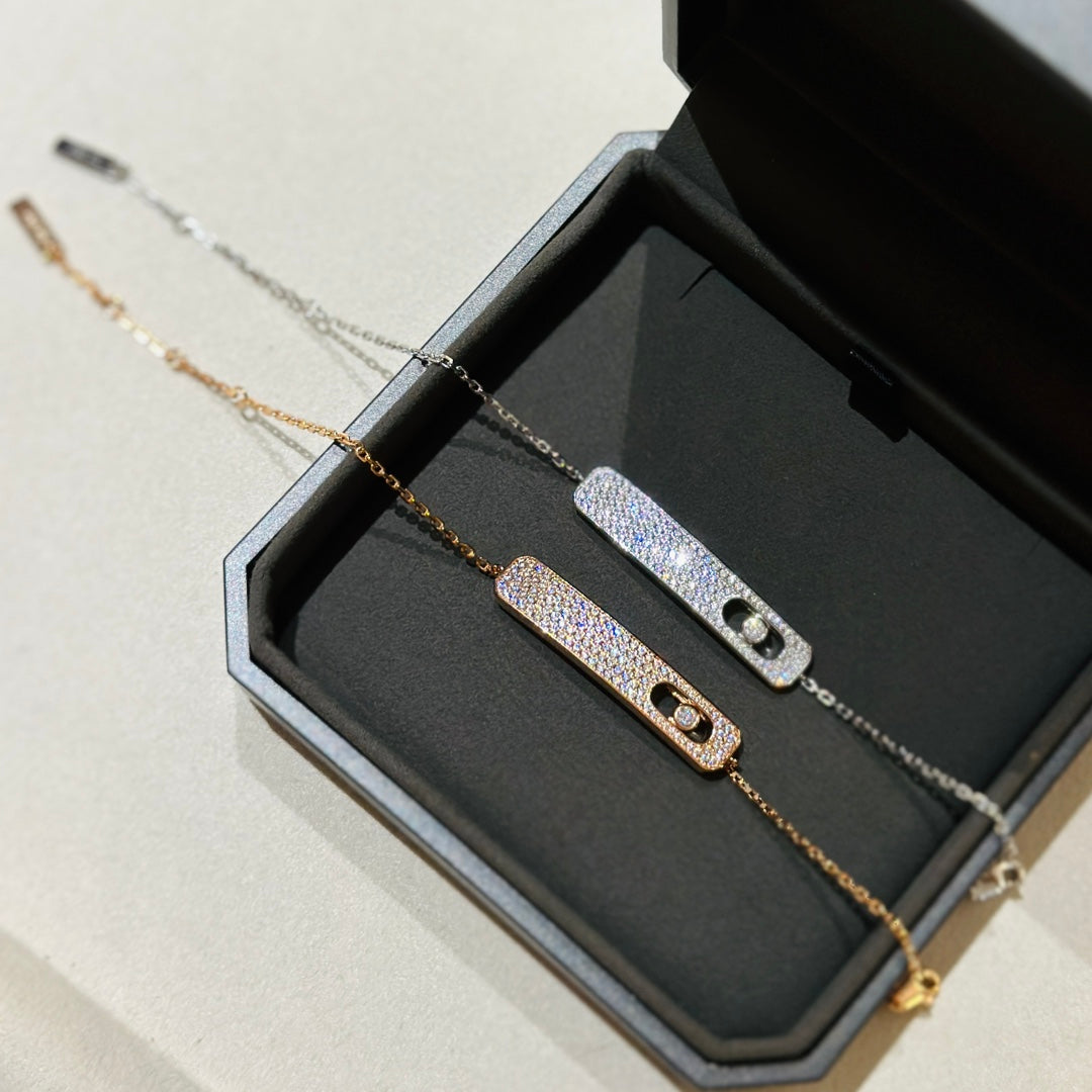 [OAK JURI]MOVE CLASSIQUE DIAMOND PAVED BRACELET