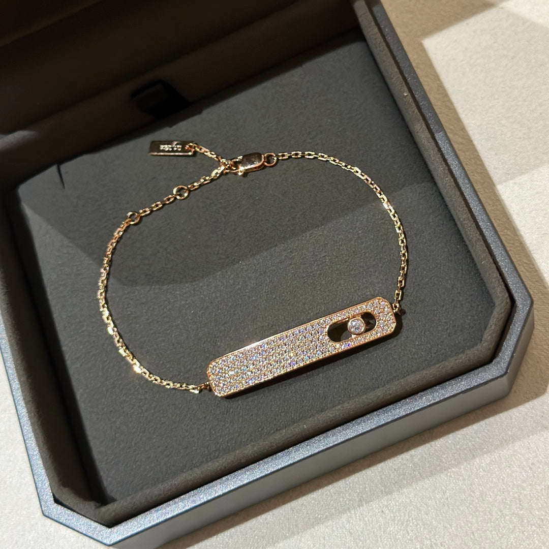 [OAK JURI]MOVE CLASSIQUE DIAMOND PAVED BRACELET