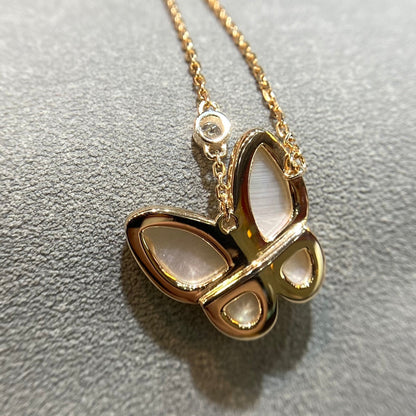 [OAK JURI]BUTTERFLY MOP DIAMOND NECKLACE