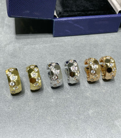 [OAK JURI]BEE LOVE DIAMOND HOOP EARRINGS