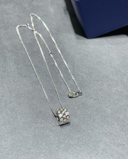 [OAK JURI]BEE LOVE DIAMOND PAVED 3 ROW NECKLACE