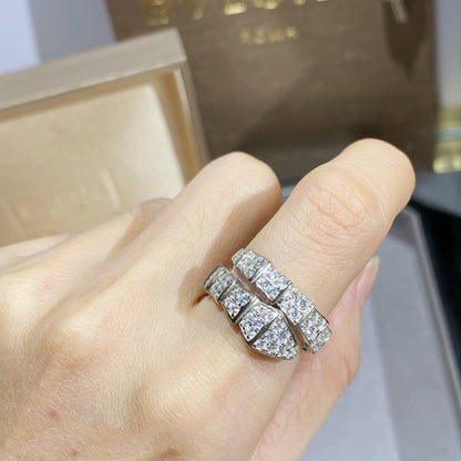 [OAK JURI]SERPENTI RING SILVER DIAMOND PAVED