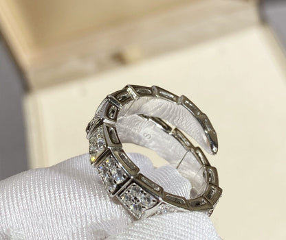 [OAK JURI]SERPENTI RING SILVER DIAMOND PAVED