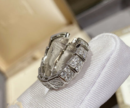 [OAK JURI]SERPENTI RING SILVER DIAMOND PAVED
