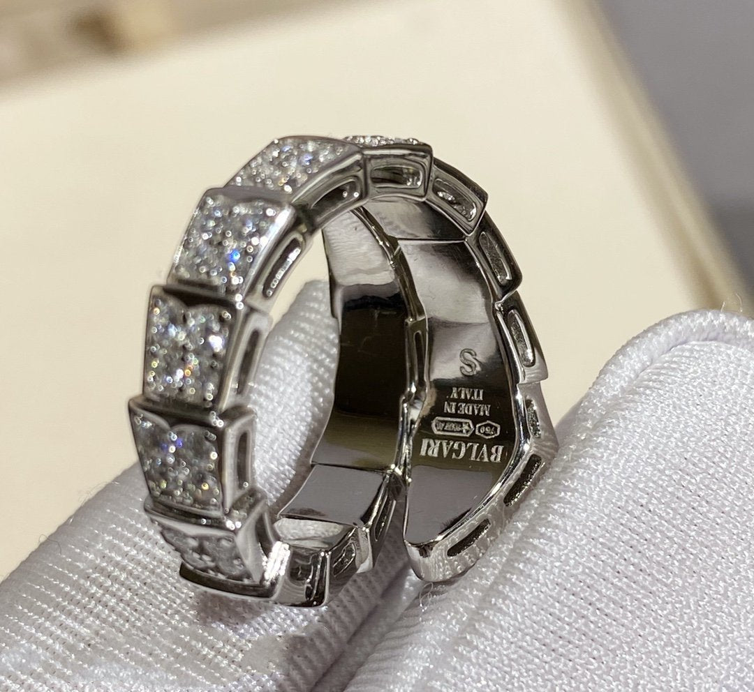 [OAK JURI]SERPENTI RING SILVER DIAMOND PAVED