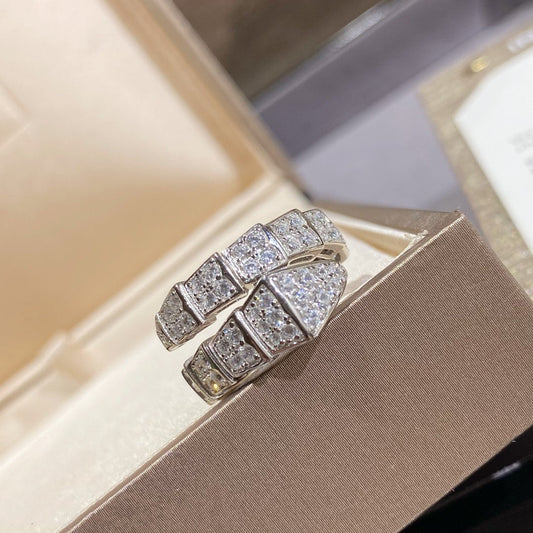 [OAK JURI]SERPENTI RING SILVER DIAMOND PAVED