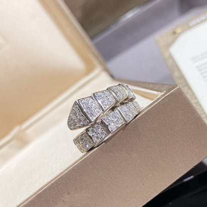 [OAK JURI]SERPENTI RING SILVER DIAMOND PAVED