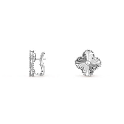 [OAK JURI]CLOVER SILVER 15MM MOP EARRINGS COLLECTION