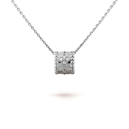 [OAK JURI]PERLEE PEDANT SIVLER DIAMOND NECKLACE