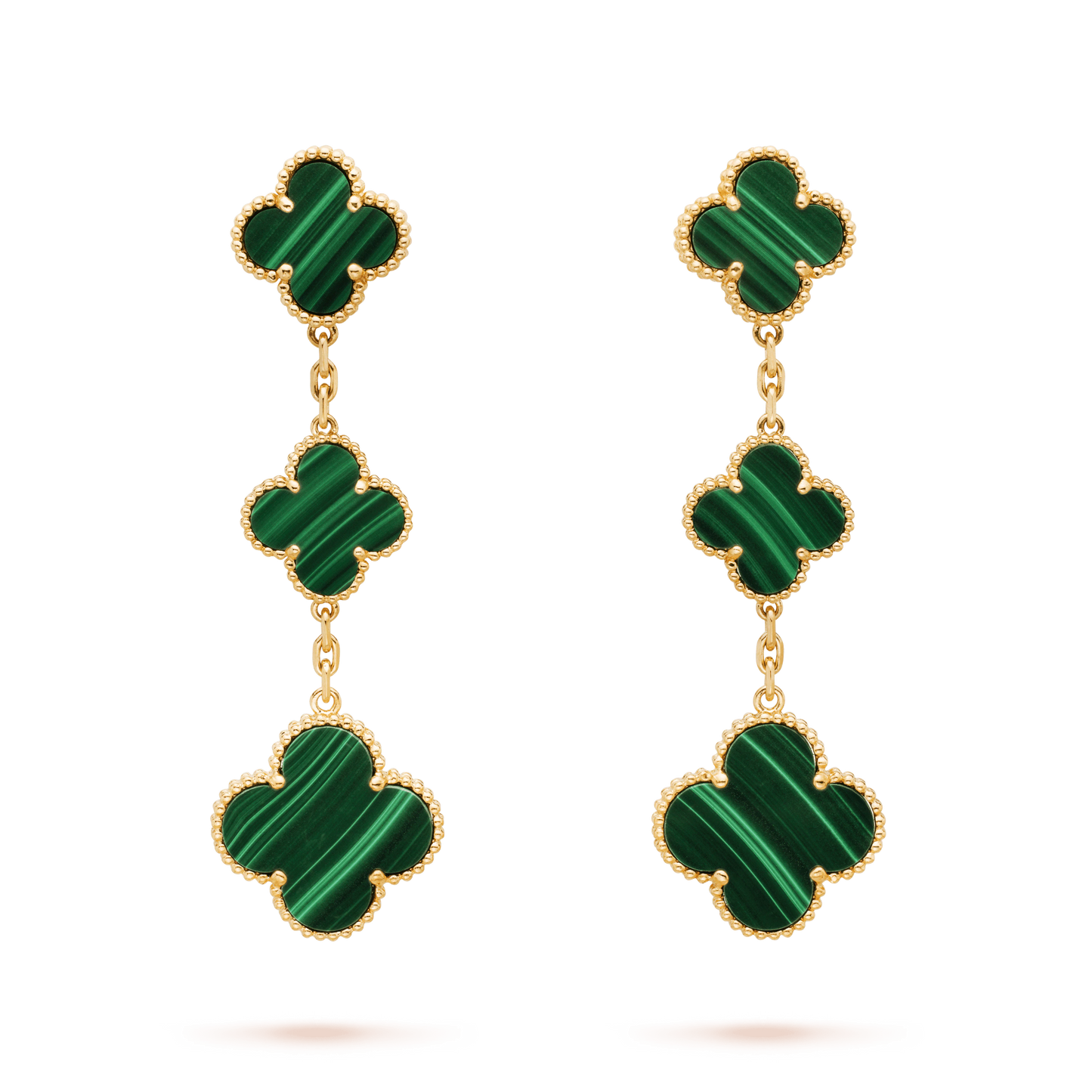 [OAK JURI]CLOVER MALACHITE 3 MOTIFS GOLD
