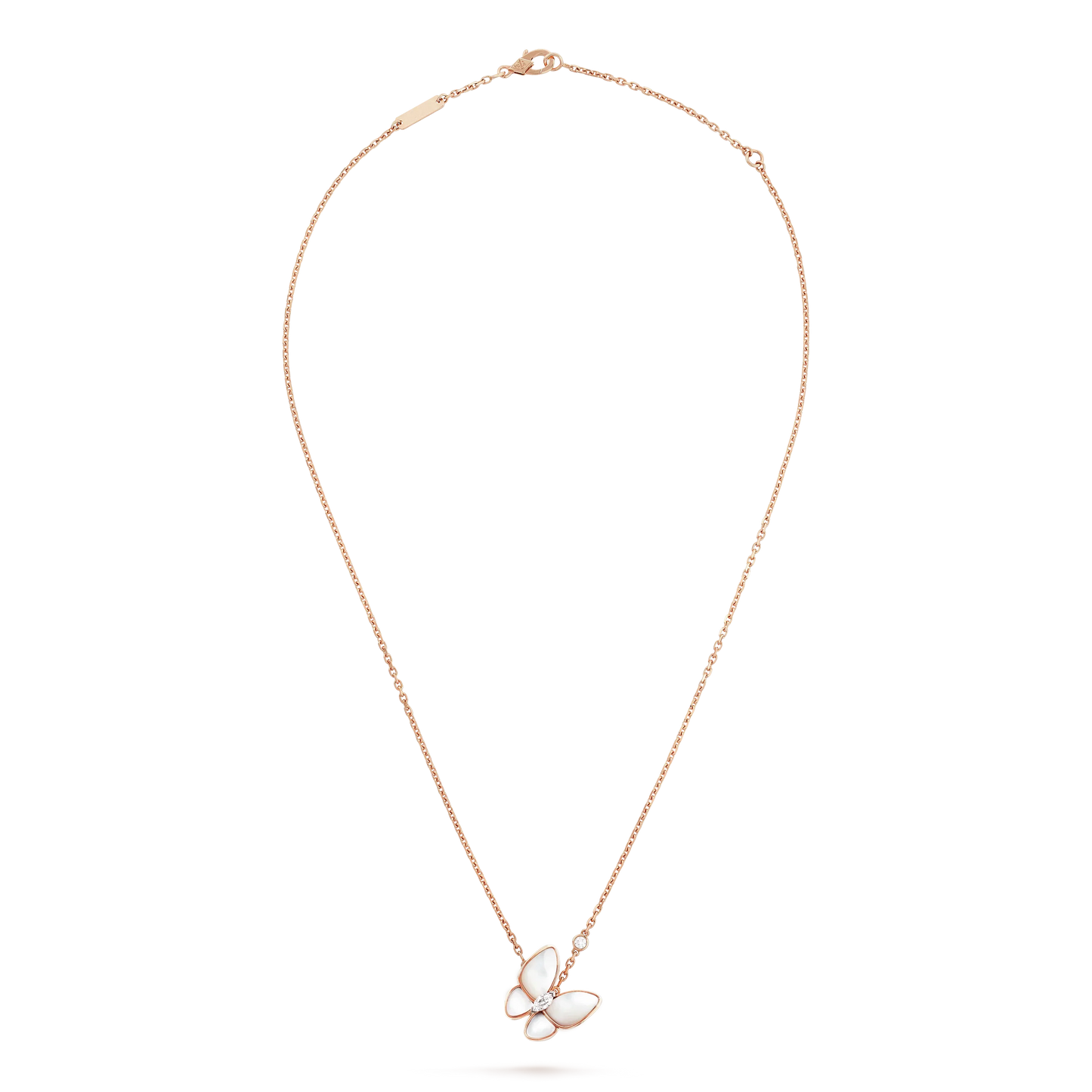 [OAK JURI]BUTTERFLY MOP DIAMOND NECKLACE