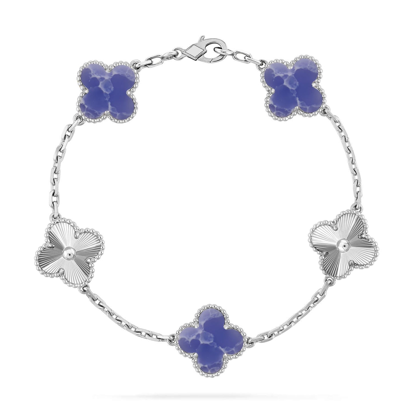 [OAK JURI]CLOVER 5 MOTIF BLUE VEINS BRACELET COLLECTION