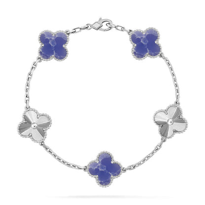 [OAK JURI]CLOVER 5 MOTIF BLUE VEINS BRACELET COLLECTION