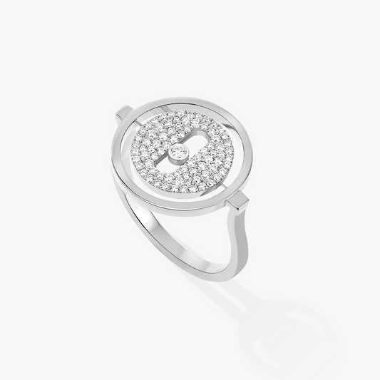 [OAK JURI]LUCKY MOVE PAVED SILVER DIAMOND RING