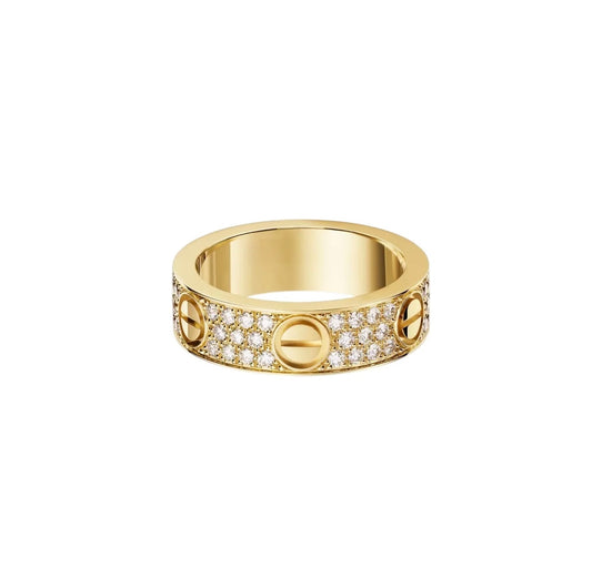 [OAK JURI]LOVE RING 5.5MM DIAMONDS PAVED