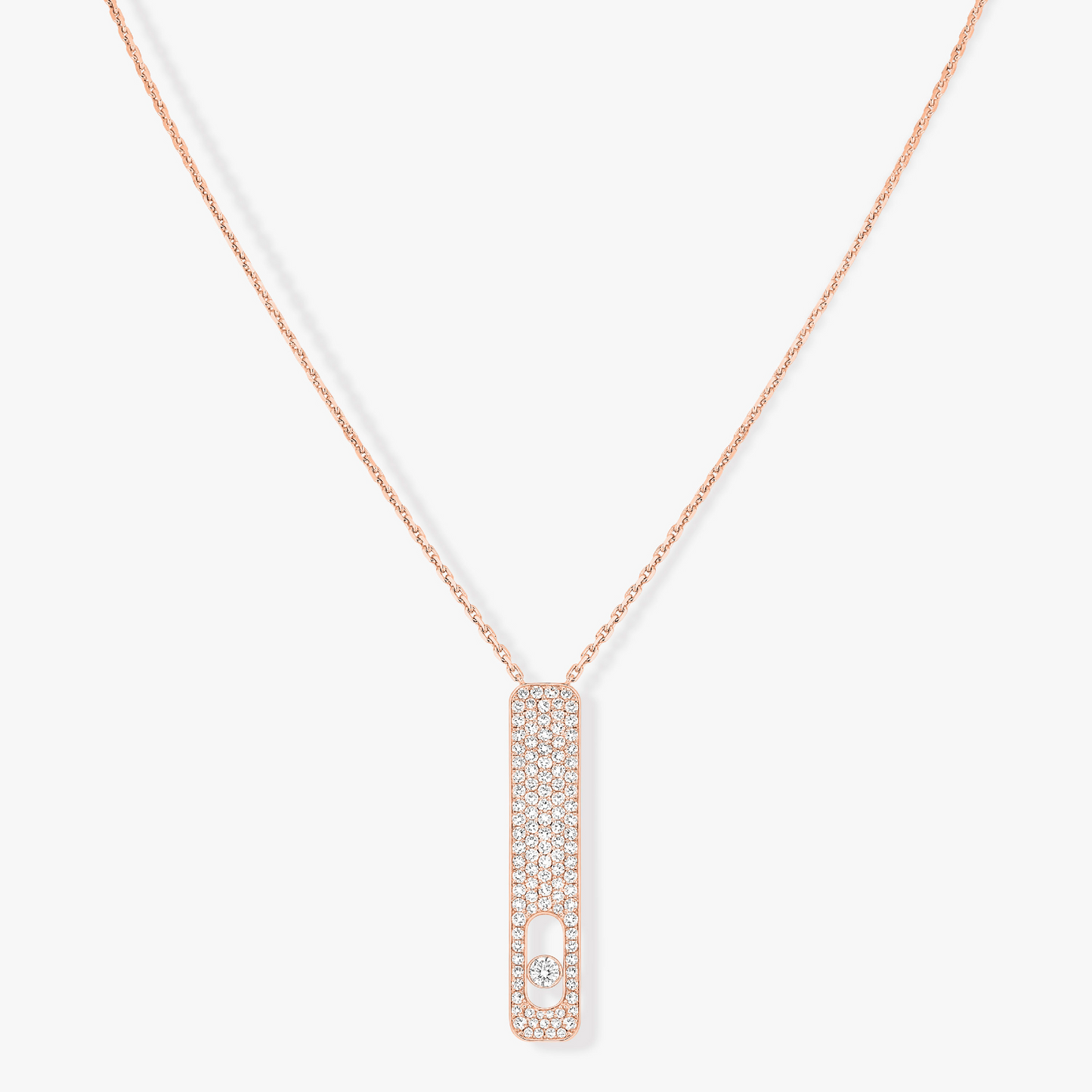 [OAK JURI]MY FIRST DIAMOND PAVED NECKLACE