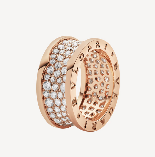 [OAK JURI]ZERO 1 WITH PAVED DIAMONDS ON THE SPIRAL RING