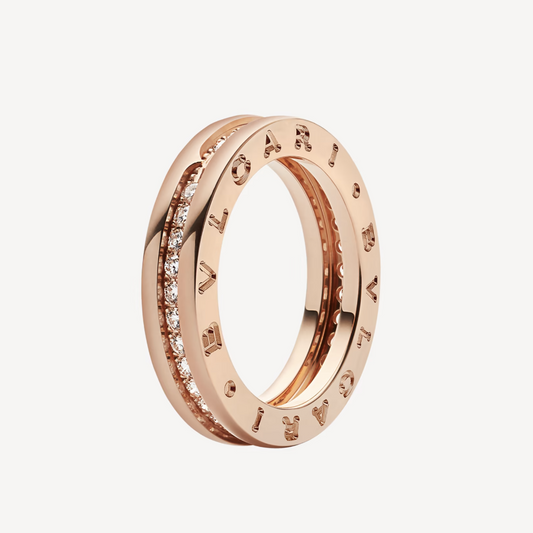 [OAK JURI]ZERO 1 ONE-BAND PAVED DIAMONDS ON THE SPIRAL RING