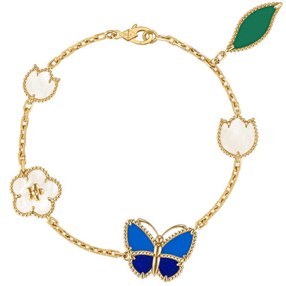 [OAK JURI]LUCKY SPRING BUTTERFLY 5 MOTIF BRACELET