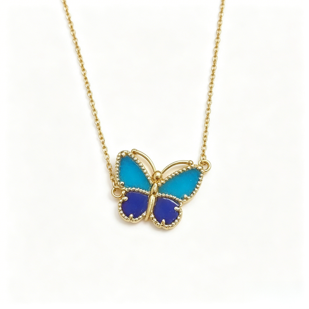 [OAK JURI] 2026 NEW LUCKY BUTTERFLY 1 MOTIFS NECKLACE