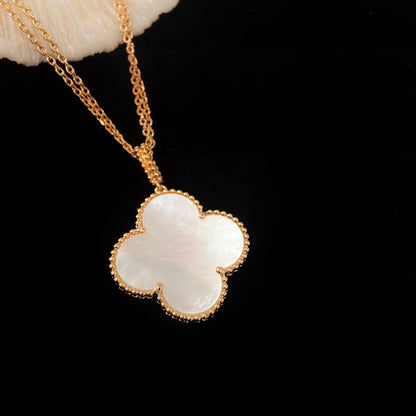 [OAK JURI]CLOVER 25MM MOP LARGE PENDANT NECKLACE