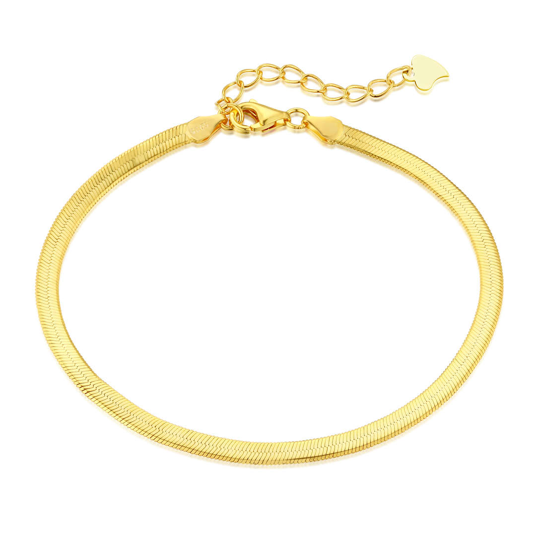 [OAK JURI]Flat Snake Bone Chain Blade Necklace