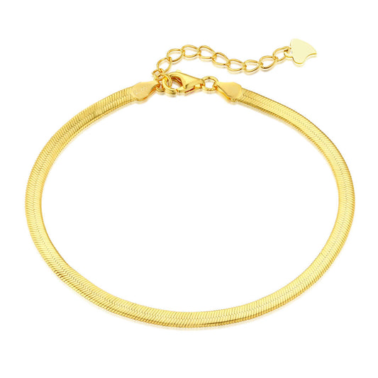 [OAK JURI]Flat Snake Bone Chain Blade Necklace