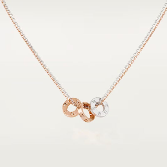 [OAK JURI]LOVE 6 DIAMOND PENDANT NECKLACE