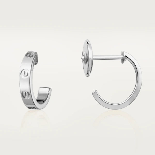[OAK JURI]LOVE EARRINGS 2.65MM SILVER