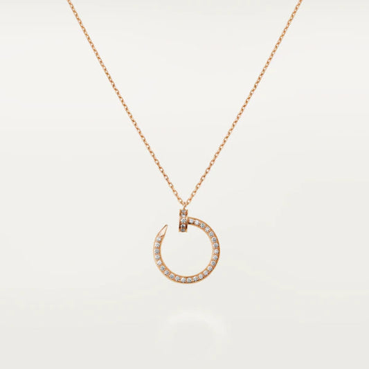 [OAK JURI]JUSTE NECKLACE PINK GOLD DIAMONDS