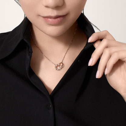 [OAK JURI]LOVE  FULL DIAMOND PENDANT NECKLACE