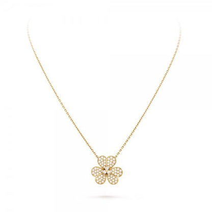 [OAK JURI]FLOWER DIAMOND NECKLACE