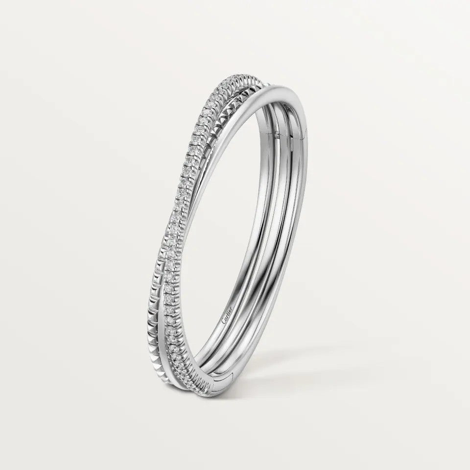 [OAK JURI]ETINCELLE HALF-PAVED DIAMOND BRACELET