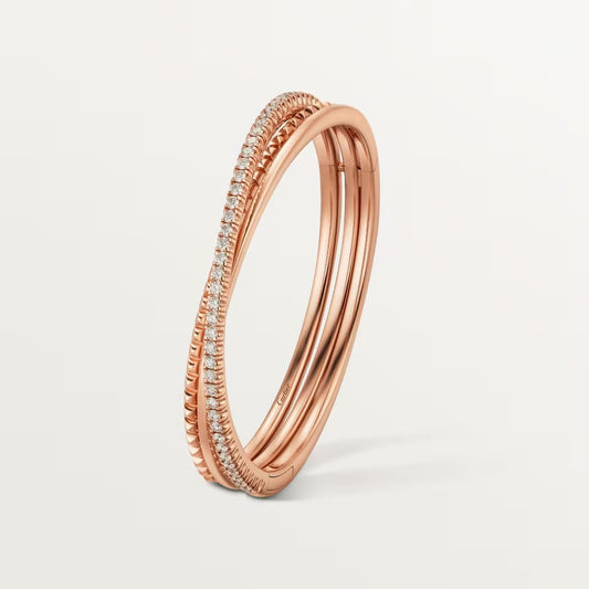 [OAK JURI]ETINCELLE HALF-PAVED DIAMOND BRACELET