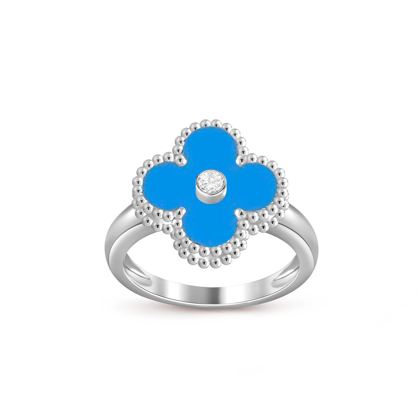 [OAK JURI]CLOVER SILVER DIOMND RING COLLECTION