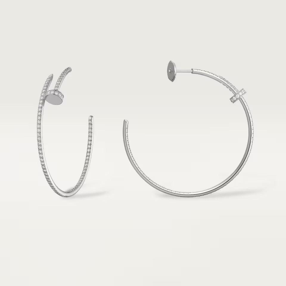 [OAK JURI]JUSTE FULL DIAMOND LARGE EARRINGS