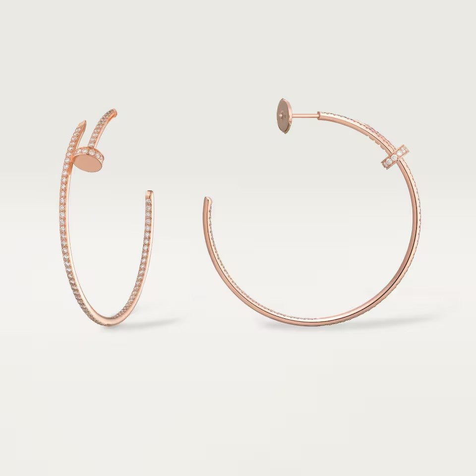 [OAK JURI]JUSTE FULL DIAMOND LARGE EARRINGS
