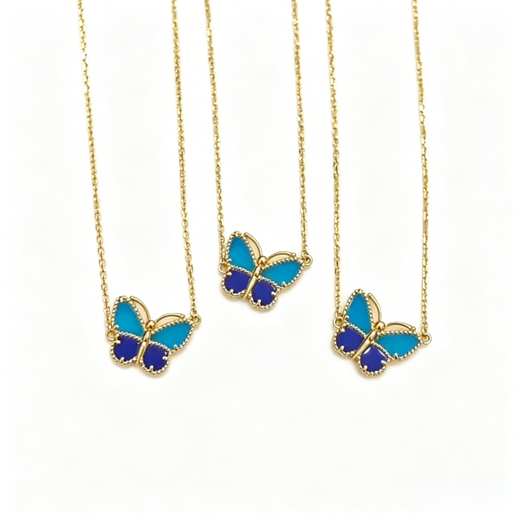 [OAK JURI] 2026 NEW LUCKY BUTTERFLY 1 MOTIFS NECKLACE