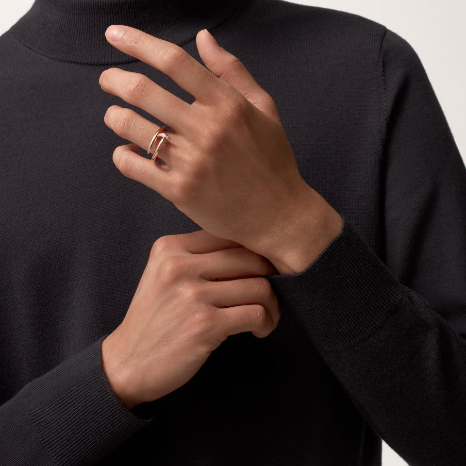 [OAK JURI]JUSTE RING 2.6MM HALF DIAMOND