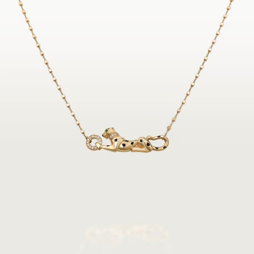 [OAK JURI]PANTHERE FULL DIAMOND NECKLACE