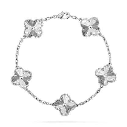 [OAK JURI]CLOVER SILVER 5 MOTIFS BRACELET