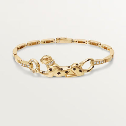 [OAK JURI]PANTHERE HALF DIAMOND ON CHAIN BRACELET