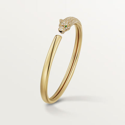 [OAK JURI]PANTHERE HALF DIAMOND OPEN BRACELET