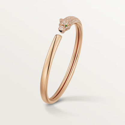 [OAK JURI]PANTHERE HALF DIAMOND OPEN BRACELET
