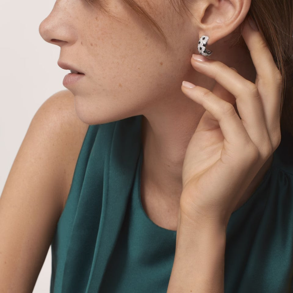 [OAK JURI]PANTHERE MINI FULL DIAMOND EARRINGS