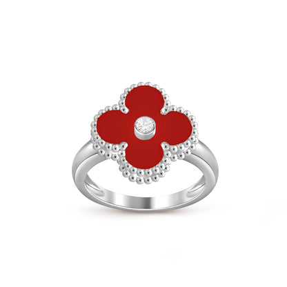 [OAK JURI]CLOVER SILVER DIOMND RING COLLECTION