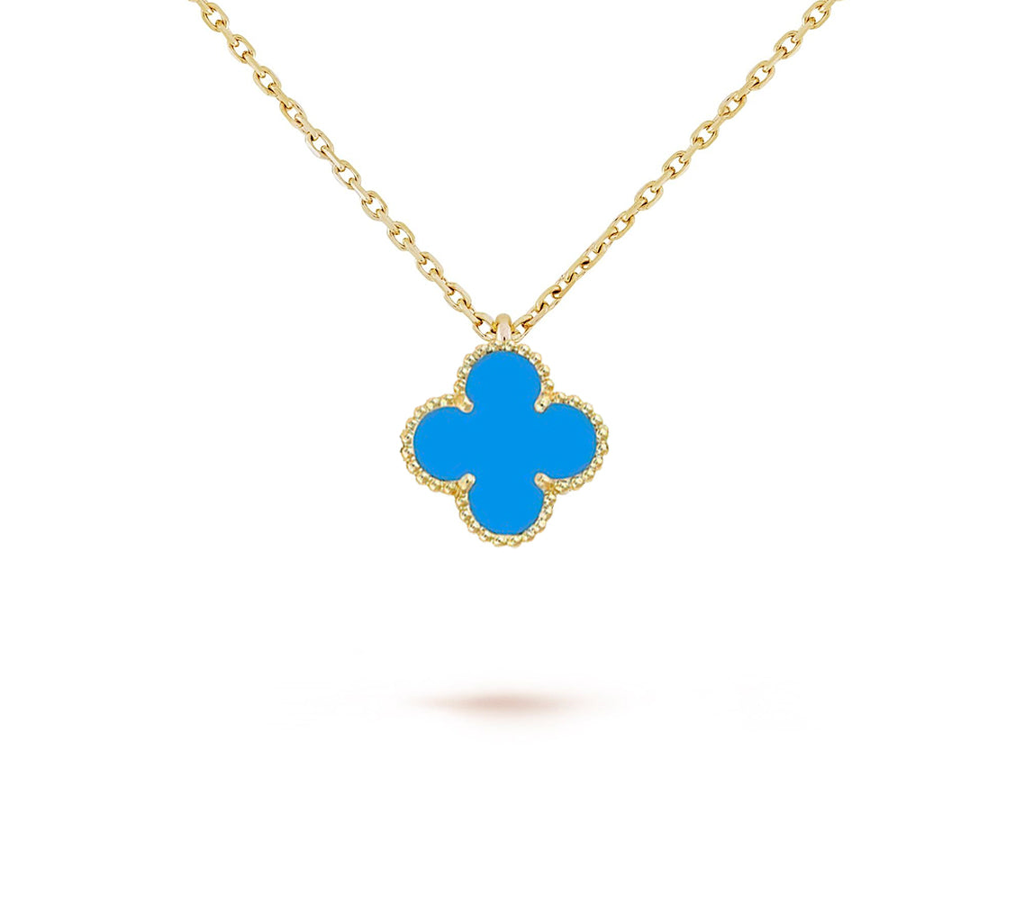 [OAK JURI]CLOVER MINI 9.5MM CARNELIANS NECKLACE COLLECTION