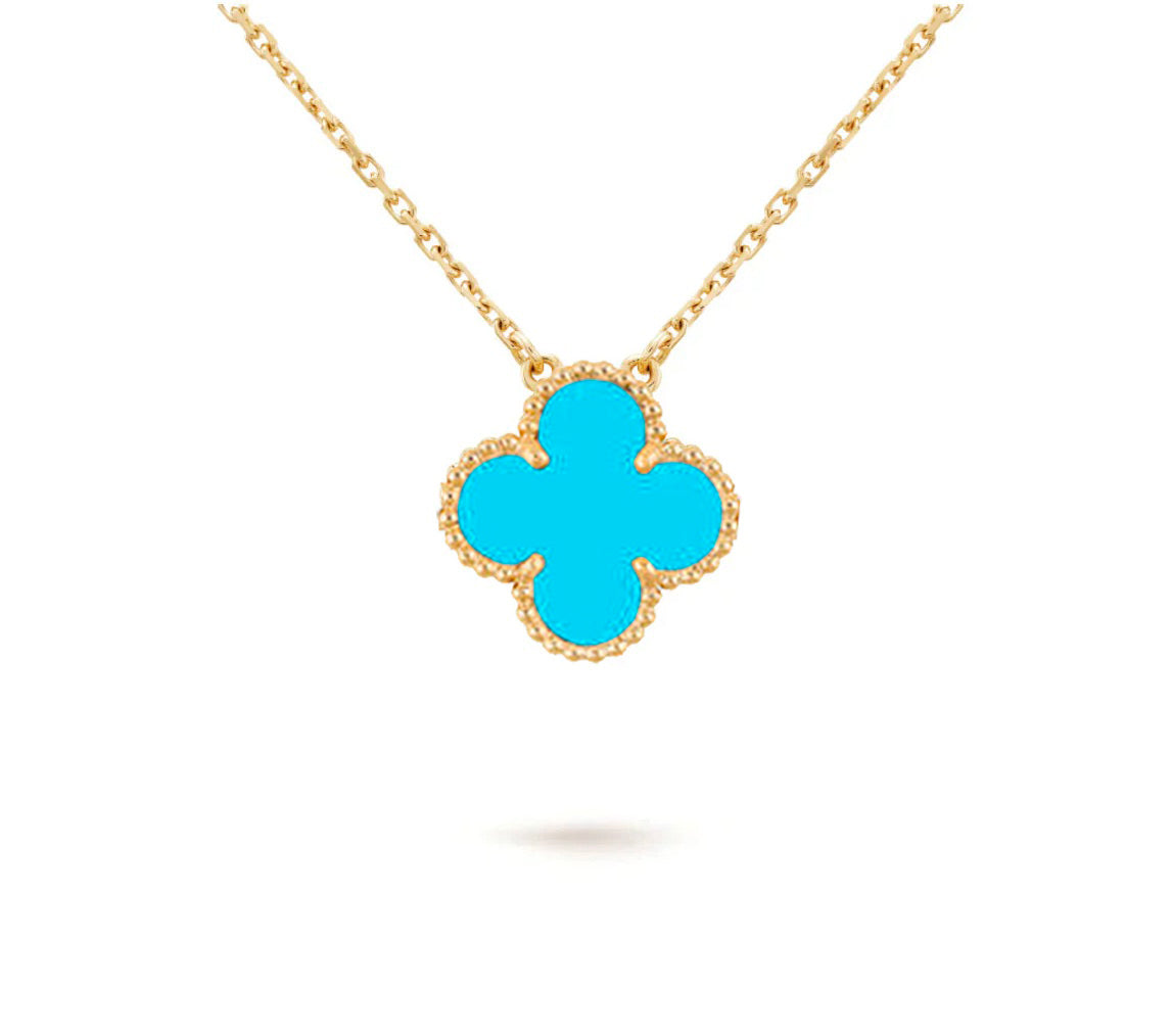 [OAK JURI]CLOVER 15MM SINGLE FLOWER NECKLACE COLLECTION
