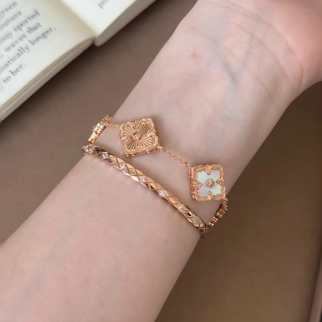 [OAK JURI]OPERA 5 MOTIFS TULLE ENAMEL BRACELET