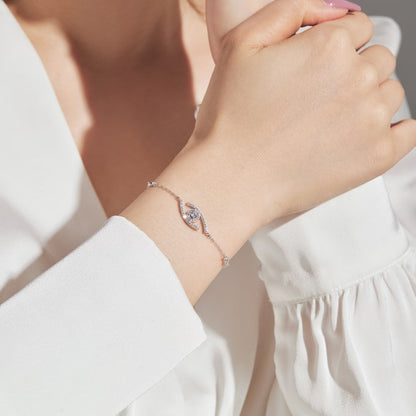 [OAK JURI]Lucky Eye Pave-Set Diamond Bracelet
